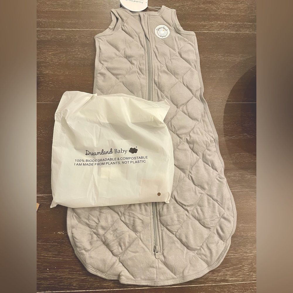 2 Dreamland Baby Sleep Sacks- BRAND NEW! Size 6-12m grey and blue